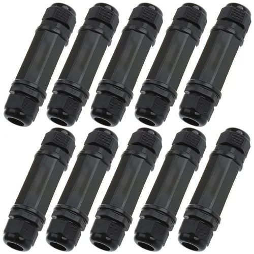 Vista 8 de 5 unids M22Z blindado RJ45 impermeable Cat5/5e/6 8P8C conector IP67 Ethernet LAN cable conector doble cabeza al aire libre LAN acoplador adaptador