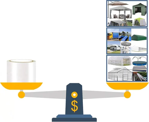 Vista 7 de Kit de cinta de reparación impermeable para tienda de campaña, superficie recubierta de PVC y cinta transparente pegajosa ultrafuerte, cinta