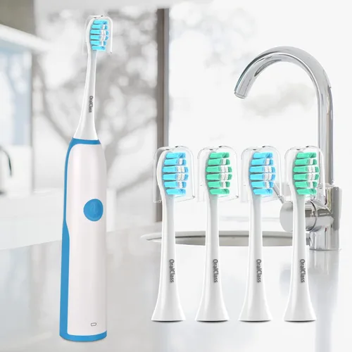 Vista 7 de OralClass Cabezales de repuesto para cepillos de dientes Philips Sonicare con mangos de clic, repuestos de cabezales de cepillo eléctrico suaves