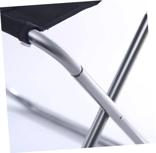 Vista 8 de POPETPOP Taburete plegable portátil de aleación de aluminio silla de camping para pesca barbacoa y actividades al aire libre compacto con superficie