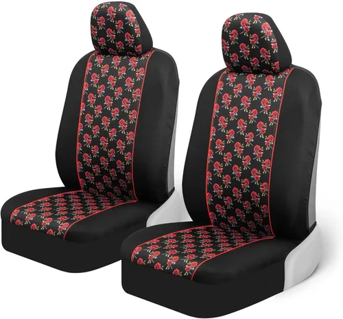 Vista 15 de BDK - Fundas para asientos de automóvil con patrón azteca, juego de 2 fundas para asientos delanteros con estampado geométrico que incluye