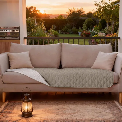 Vista 3 de gogobunny - Manta para perros y gatos 100% impermeable y de doble cara, funda suave para cama de mascotas, reversible, protege muebles, piedra