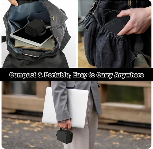 Vista 7 de Funda de almacenamiento de viaje compatible con Logitech MX Master 4/3/3S/2S y MX Anywhere 3S/2S Advanced Wireless Mouse, bolsa protectora universal