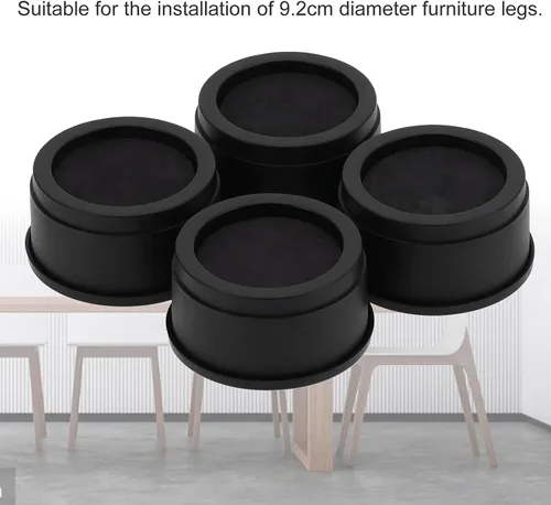 Vista 6 de Furniture Risers, 4PCS Bed Lifts Riser Non Slip Floor Protector Furniture for Dorm Room Storage