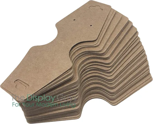 Vista 30 de The Display Guys Pack of 100 pcs 2x2 inch (5x5 cm) White Paper Necklace Earrings Display Hanging Cards for Jewelry Accessory Display