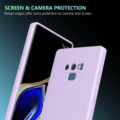 Vista 209 de Funda para Samsung Galaxy Note 8, color negro, resistente a los arañazos con tacto suave, delgada funda delgada para Samsung Galaxy Note 8