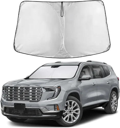 Vista 13 de Parasol para parabrisas para Rivian R1S 2022-2024 2025 compatible con EcoNour material de poliéster 240T, visera solar para coches, reflector que