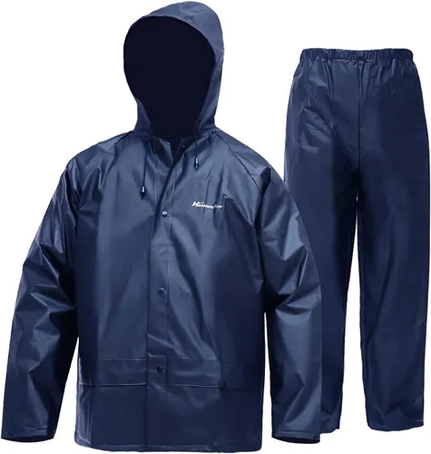 Traje de lluvia impermeable para hombre, equipo de trabajo de lluvia ultra lite, chaqueta y pantalones de lluvia