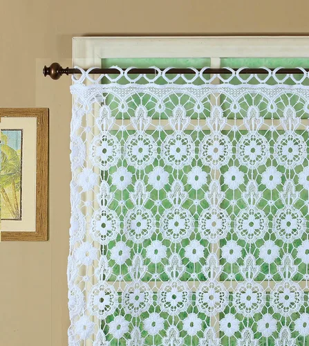 Vista 11 de Cortina de Medallón Macramé de Today's Curtain 30 cm, Color Écru, 89 cm x 30 cm