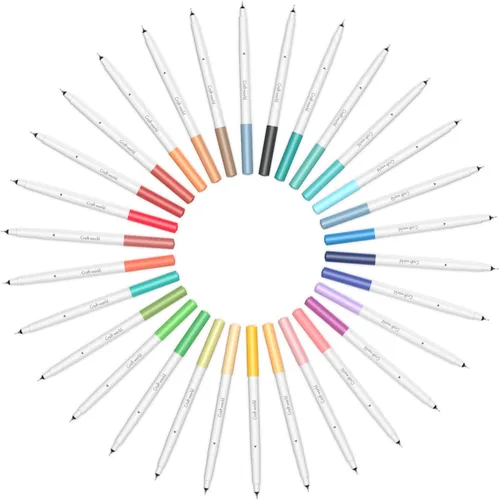 Vista 2 de CRAFT WORLD Bolígrafos de Punta Fina de 0.4 para Cricut Maker 3/Maker/Explore 3/Air 2, Juego Ultimate de Bolígrafos de Punta Fina Set de 30 Pack