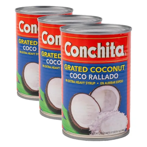 Vista 7 de Conchita Coco rallado, sabor dulce del paraíso tropical para recetas de repostería y postres, 17 onzas (paquete de 1)