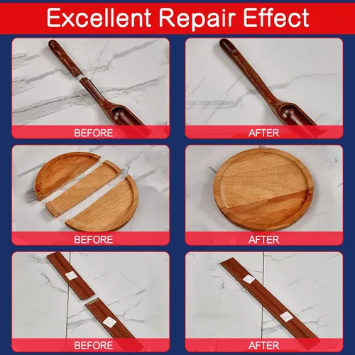 Vista 3 de WGN Super Glue para madera, secado rápido, pegamento CA para trabajar madera, muebles, balsa y manualidades (1.06 oz)