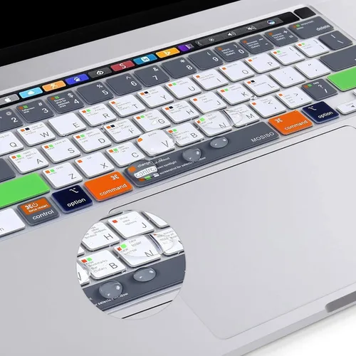 Vista 4 de MOSISO Keyboard Cover Compatible with MacBook Pro 13 M2 2023,2022,2021 2020 M1 A2338 A2289 A2251&Compatible with MacBook Pro 16 2020 2019 A2141