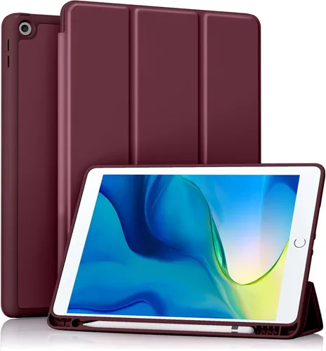 Vista 13 de Akkerds - Funda Compatible con iPad de 10.2 Pulgadas 2021/2020/2019, para iPad de 9ª/8ª/7ª Generación con Soporte para Lápiz, Funda Protectora