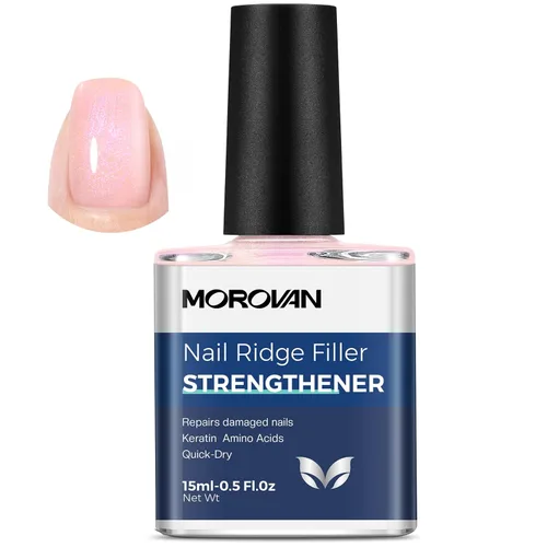 Vista 14 de Morovan Fortalecedor y Crecimiento de Uñas: Esmalte Endurecedor de Reparación Natural de Queratina y Tratamiento de Relleno de Estrías para Uñas