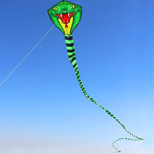 Vista 3 de HENGDA KITE Cometas de serpiente de gran potencia con línea voladora Cometa deportiva divertida al aire libre