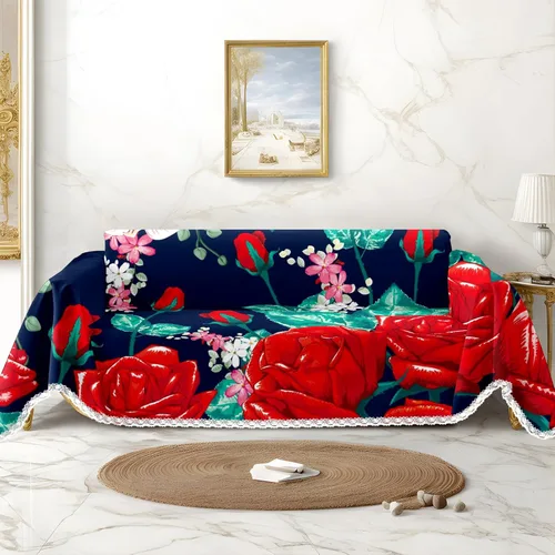Hermosa funda de sofá floral impresa fundas de sofá fundas de sofá fundas de sofá cubierta resistente a las manchas universal protector de muebles