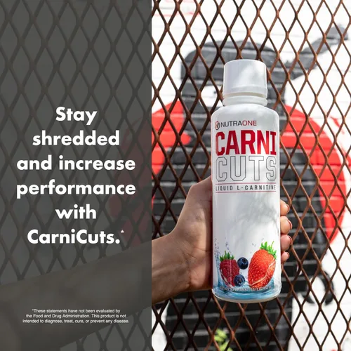 Vista 7 de Suplemento líquido Carnicuts L-carnitina de NutraOne sin estimulantes* (Berry Blast - 32 porciones)