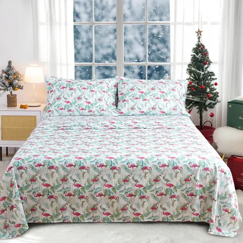 Vista 14 de HENGWEI - Juego de sábanas de satén, tamaño Cal King, 4 piezas sedosas con bolsillo profundo, juego de ropa de cama suave de lujo, transpirable