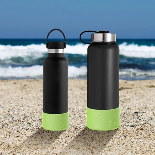 Vista 7 de WUQID Funda protectora de silicona compatible con vasos Stanley Tumbler de 20 a 40 onzas y botella Hydro Flask de 12 a 24 onzas, reduce