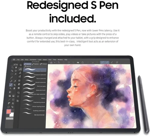 Vista 7 de SAMSUNG Electronics Galaxy Tab S7+ Wi-Fi, azul marino místico - 256 GB (renovado)