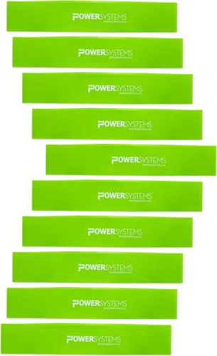 Vista 9 de Power Systems Versa Loops Commercial Grade Resistance Bands 10 Pack Color Coded Exercise Loop Bands for Strength Training Physical Therapy Home Gym