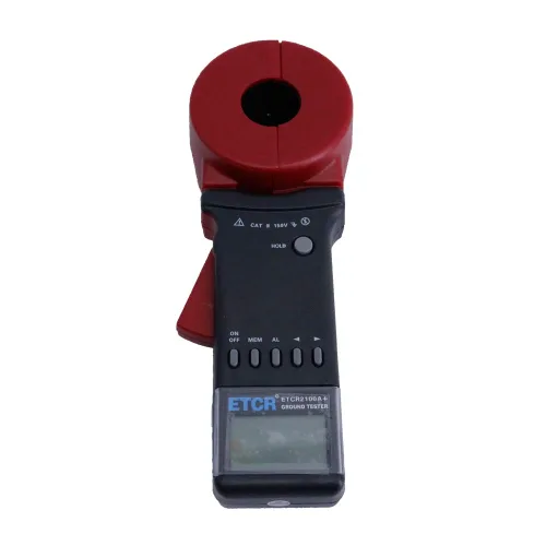 Vista 2 de ETCR2100A+ Medidor de abrazadera digital Tierra de tierra Medidor de resistencia probador de resistencia a tierra Probador de resistencia a tierra