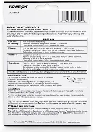 Vista 6 de Flowtron MA-1000 Octenol Cartucho Atractivo de Mosquitos