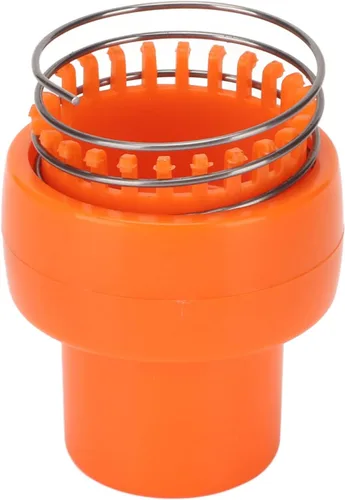 Vista 7 de Herramienta de tejer con ganchillo, tejido de ganchillo, tejer de alambre naranja, tejer, tejer, ganchillo, alambre de ganchillo, con aguja