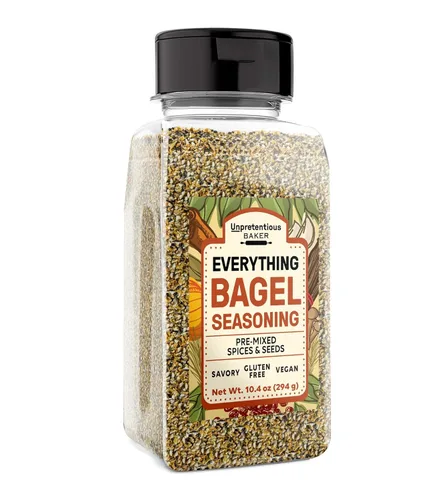 Vista 5 de Unpretentious Condimento para bagel, sabroso y sabroso, mezcla de especias (4 onzas)