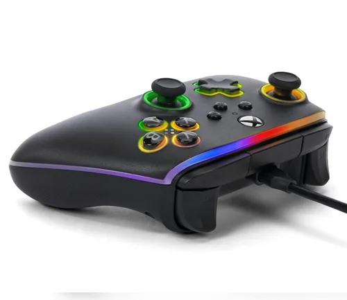 Vista 15 de PowerA Advantage Wired Controller for Xbox Series XS with Lumectra - Black, gamepad, wired video game controller, gaming controller, works with Xbox