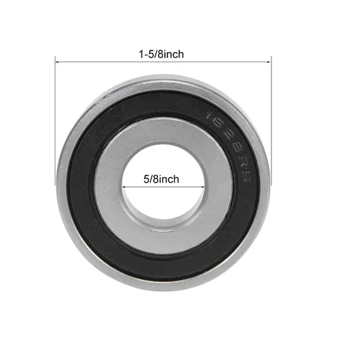 Vista 47 de uxcell 1654-2RS Rodamientos rígidos de bolas Z2 1-1/4 pulgadas x 2-1/2 pulgadas x 5/8 pulgadas de acero cromado sellado doble 2pcs