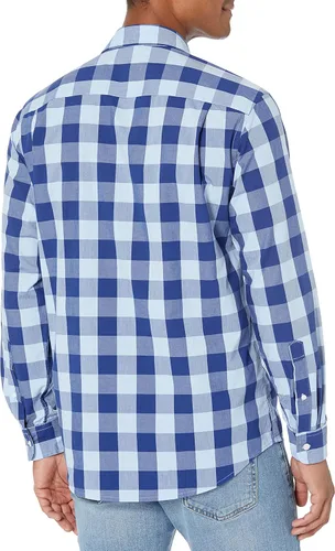 Vista 3 de Tienda Essentials - Camisa de popelina para hombre, informal, de manga larga, de corte regular