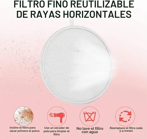 Vista 2 de MelodySusie Colector de polvo de uñas con filtro reutilizable, potente ventilador de vacío de uñas, extractor de colector de polvo, máquina Paquete