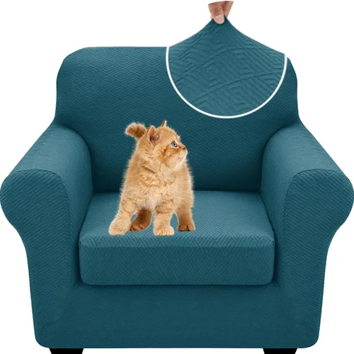 Vista 61 de XINEAGE - Fundas para sofá de 3 piezas, para sofá de 2 cojines extragrandes, funda súper elástica para sofá de 2 asientos, funda universal para sofá