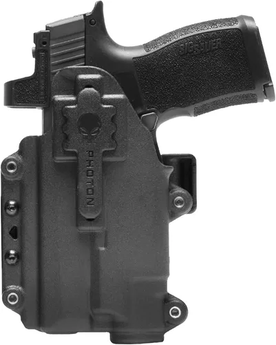 Vista 11 de Funda Alien Gear Photon - IWB o OWB, Mano Derecha o Izquierda, Lista para Ópticas, Opciones de Luz Compacta o Sin Luz - Múltiples Ajustes Disponibles