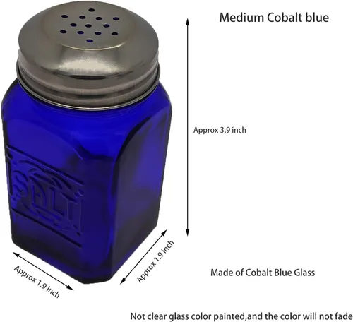 Vista 2 de Kerixi Salero y pimentero vintage (azul, mediano)