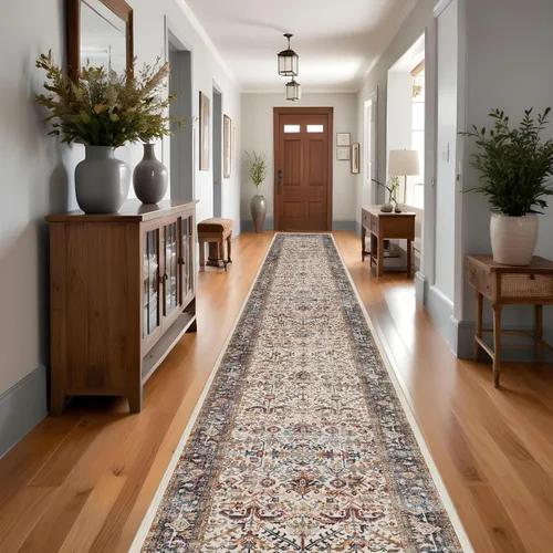 Vista 26 de Alfombra de pasillo lavable de 2 x 3 pies - Alfombra antideslizante resistente a las manchas, alfombras y tapetes de cocina duraderos