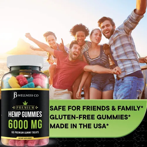 Vista 2 de Hemp Gummies - Advanced Gummies - Relaxing Gummy with Hemp Oil [2-Pack]