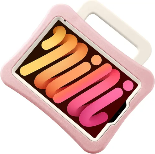 Vista 57 de Funda para Niños para iPad mini 7 (A17 Pro) 2024/iPad Mini6 2021, Peso Ligero Resistente/A Prueba de Golpes/A Prueba de Caídas con Asa/Soporte