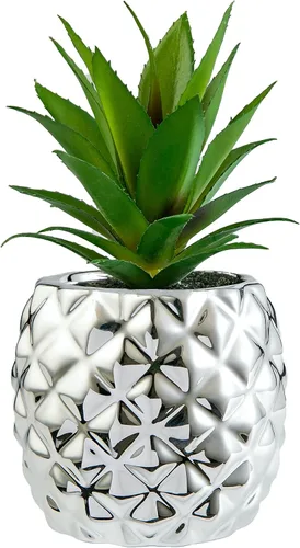 Vista 9 de Pretty Home - Piña suculenta artificial de 7.5 pulgadas, decoración de mesa