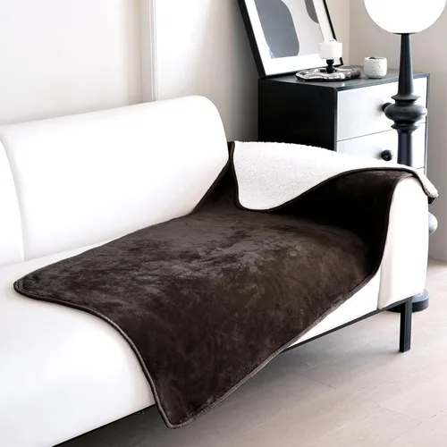 Vista 24 de gogobunny - Manta impermeable y reversible de vellón Sherpa para perro, cachorro, gato; protege la cama, el sofá y el sillón de líquido, orina