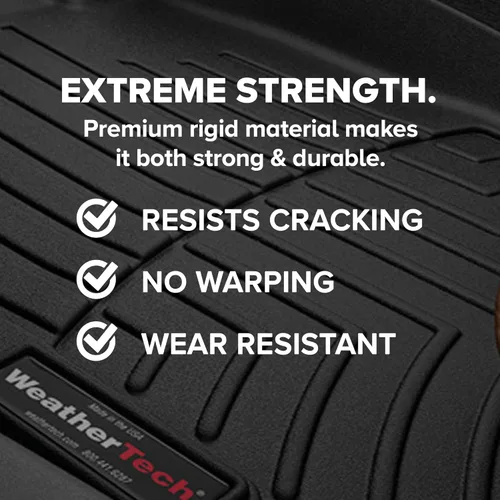 Vista 6 de WeatherTech FloorLiners de ajuste personalizado para Kenworth W990, 579, 567-1ª fila (4416251V), Negro
