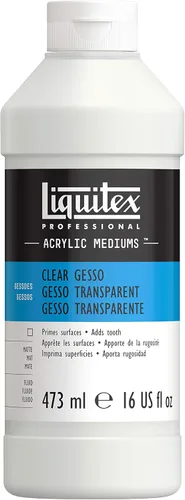 Vista 4 de Liquitex Basics Tubo mediano de Gesso para aplicación en superficies, 8.5 onzas Transparente