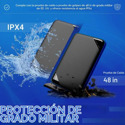 Vista 4 de Silicon Power - Disco duro externo portátil de 2 TB A62, compatible con PS4, Xbox One PC y Mac