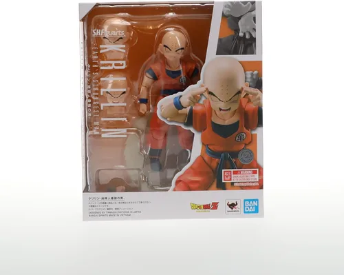 Vista 2 de TAMASHII NATIONS - Dragon Ball Z - Figura de acción de Krillin Earth's Strongest Man, Bandai Spirits S.H.Figuarts