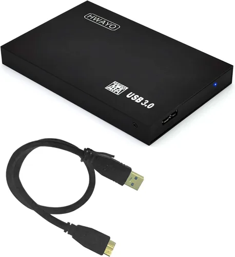 HWAYO 2.5'' 120GB Disco Duro Externo Portátil Ultra Delgado USB3.0 HDD Almacenamiento para PC/Ordenador de escritorio/Portátil/MacBook/Chromebook