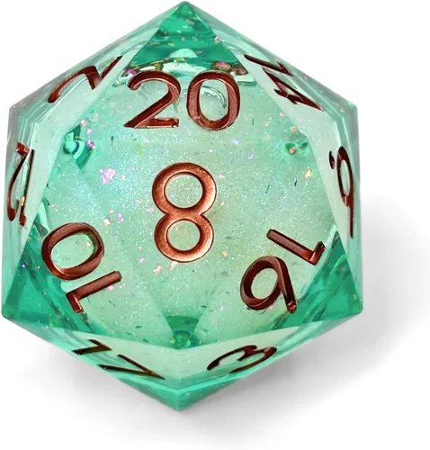Vista 12 de Sage's Portal Souls Liquid Core D20 Chonky - Dados DND de resina de borde afilado de 1.299 in para Dungeons and Dragons RPG de mesa TTRPG