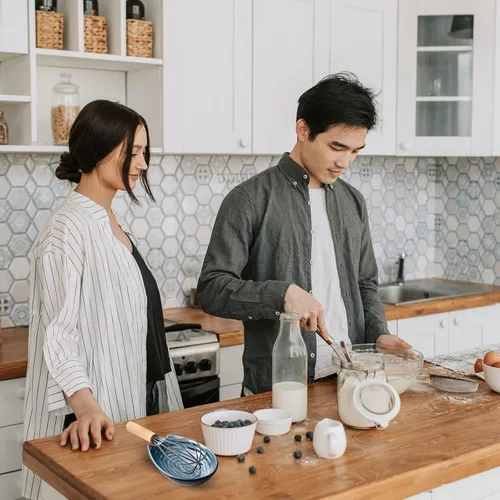 Vista 6 de Juego de 2 soportes de cuchara Hasense para encimera, soporte para cucharas de cocina para encimera de cocina, soporte de utensilios de cerámica