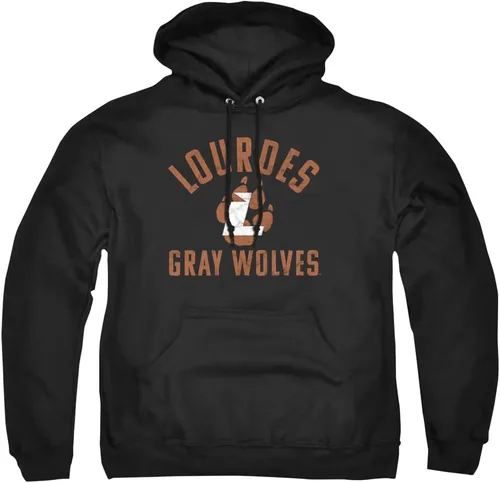Vista 134 de LOGOVISION Colección oficial de sudaderas con capucha para adultos con logotipo desgastado grande universitario